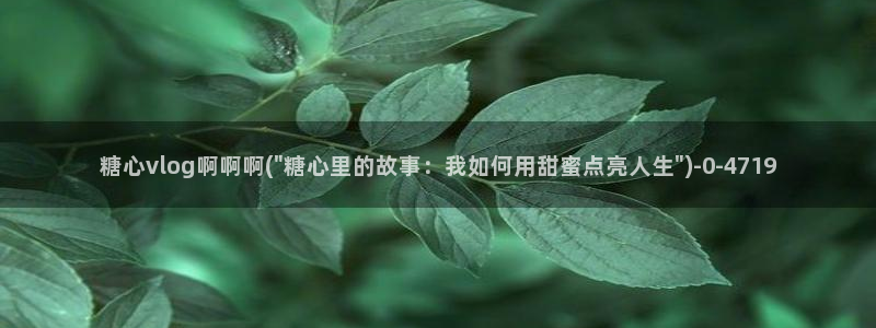 糖心vlog饼干